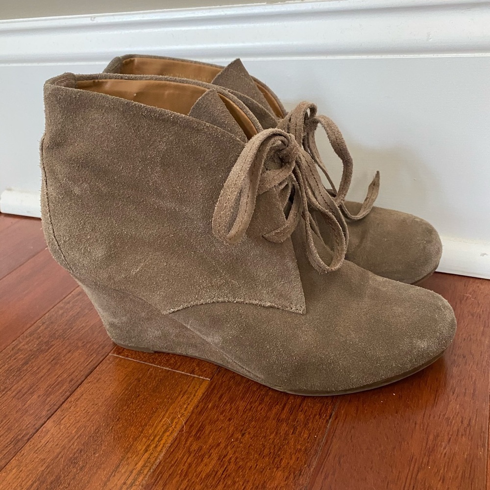 Dolce Vita Suede Wedge Booties